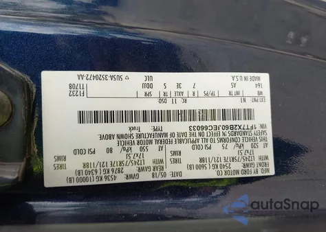 2018 Ford F-250 Xl из США, поврежденный, VIN 1FT7X2B60JEC66033